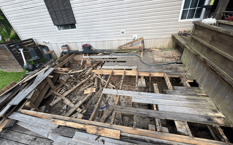 old decking removal